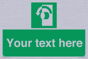 Custom Turn Anti-Clockwise Sign